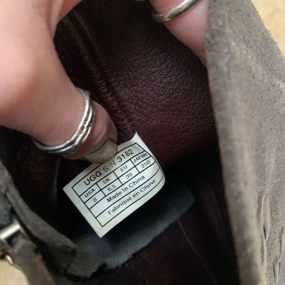 UGG Caitlyn Moto Suede Boots size 8 - Picture 10 of 10